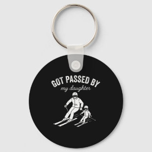 Got Ped By My Daughter Funny Skiing _4  Key Ring