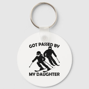Got Ped By My Daughter Funny Skiing _55  Key Ring