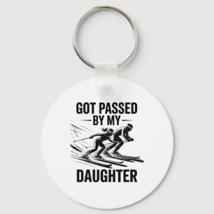 Got Ped By My Daughter Funny Skiing _68 Key Ring