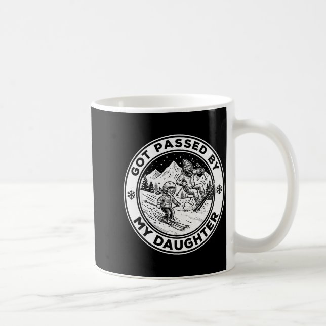 Got Ped By My Daughter Funny Skiing _8  Coffee Mug (Right)