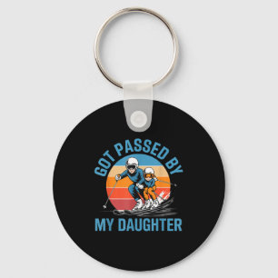 Got Ped By My Daughter Funny Skiing Dad Skiers Lov Key Ring