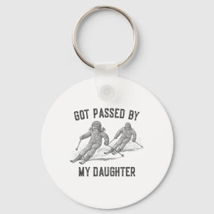Got Ped By My Daughter Funny Skiing Family _9 Key Ring