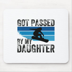 Got Ped By My Daughter Funny Skiing Lover Design  Mouse Pad