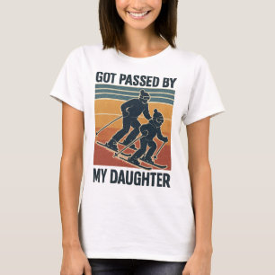 Got Ped By My Daughter Funny Skiing Retro Winter S T-Shirt