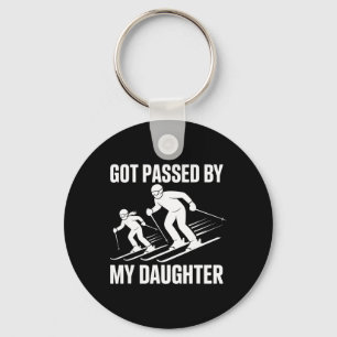 Got Ped By My Daughter Funny Skiing Snow Key Ring