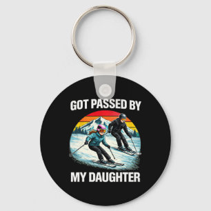 Got Ped By My Daughter Funny Skiing Snowboarding D Key Ring