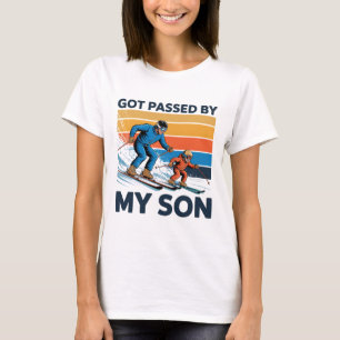 Got Ped By My Son Funny Skiing For Family Winter T T-Shirt