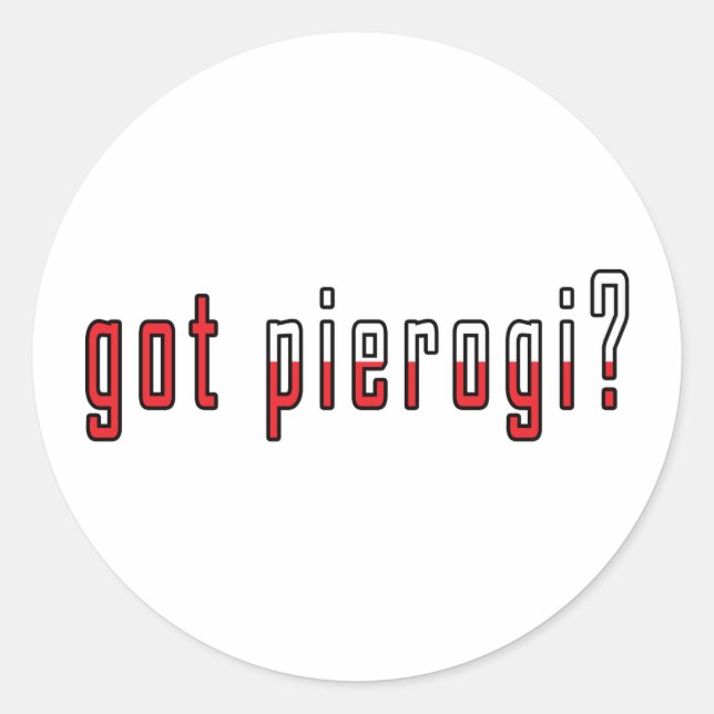 got pierogi? Flag Classic Round Sticker (Front)