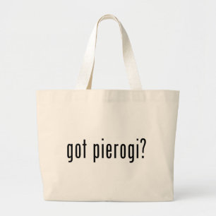 got pierogi? large tote bag