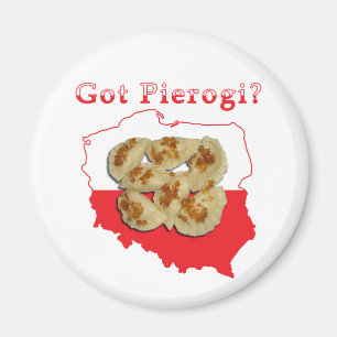 Got Pierogi Polish Map Magnet