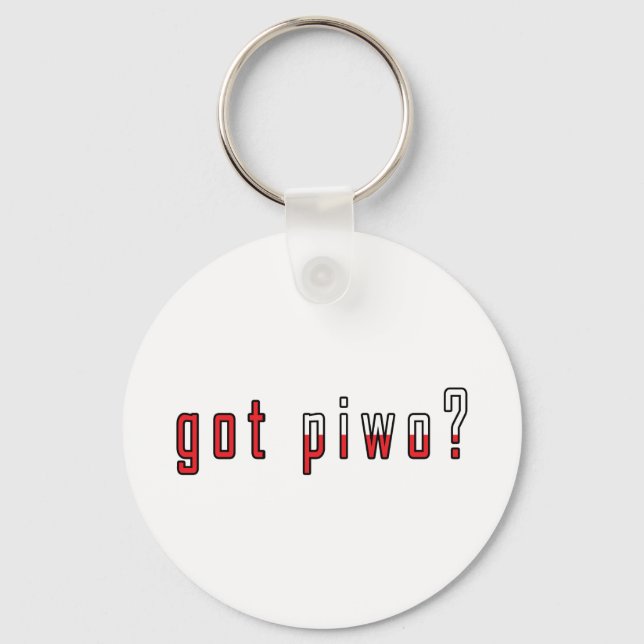 got piwo? Flag Key Ring (Front)