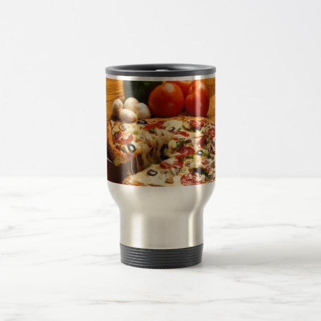Got Pizza? travel mug (Center)