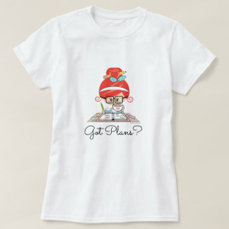 Got Plans Planner Girl Redhead T-Shirt