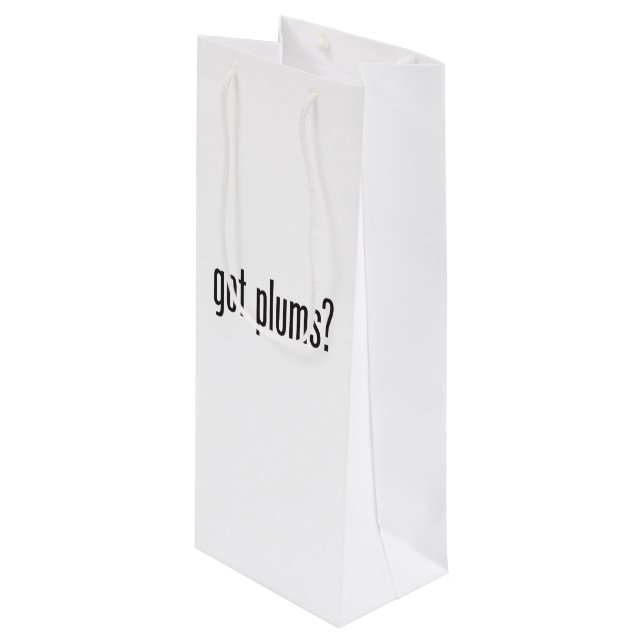 got plums wine gift bag (Front Angled)
