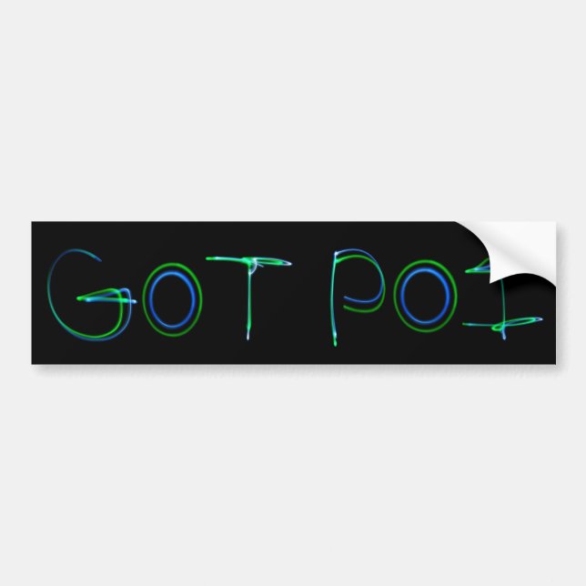 got poi bumper sticker LED (Front)