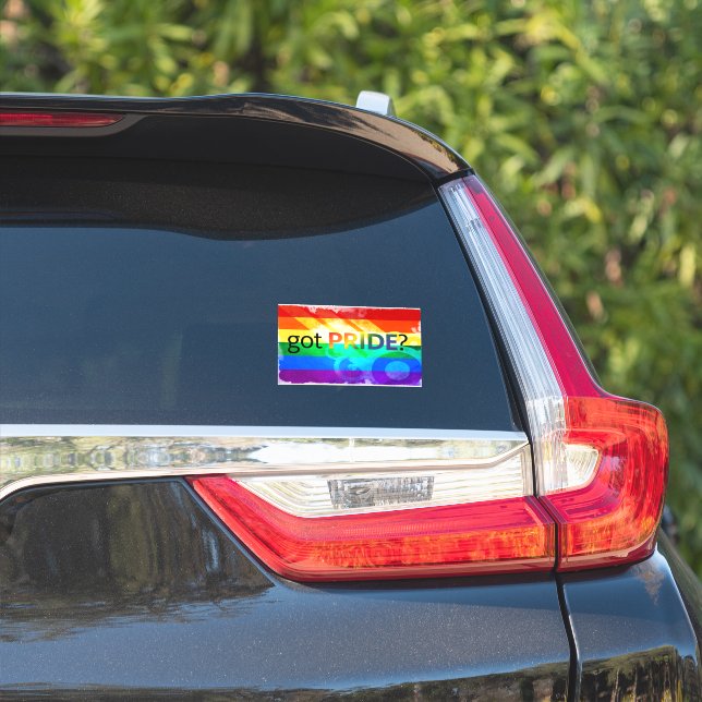 Got Pride LGBT Flag Oval  Window Decal (Car Side)