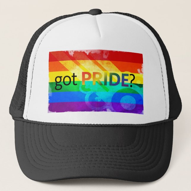 Got Pride LGBT Flag Trucker Hat (Front)