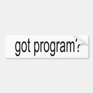 got program arial narrow jjpeg bumper sticker