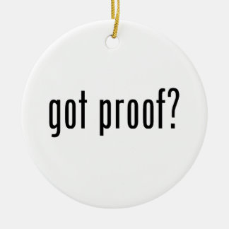 got proof? ceramic tree decoration