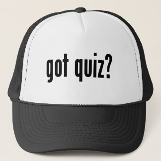 got quiz? trucker hat