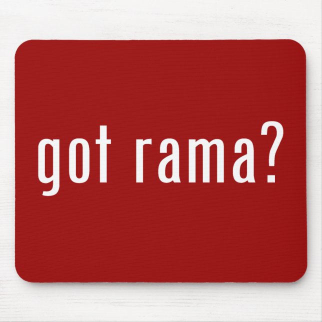 got rama? mouse pad (Front)