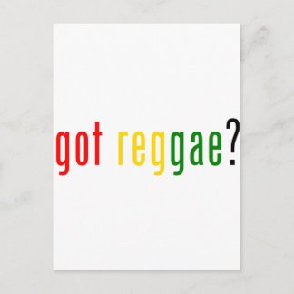 got reggae? postcard