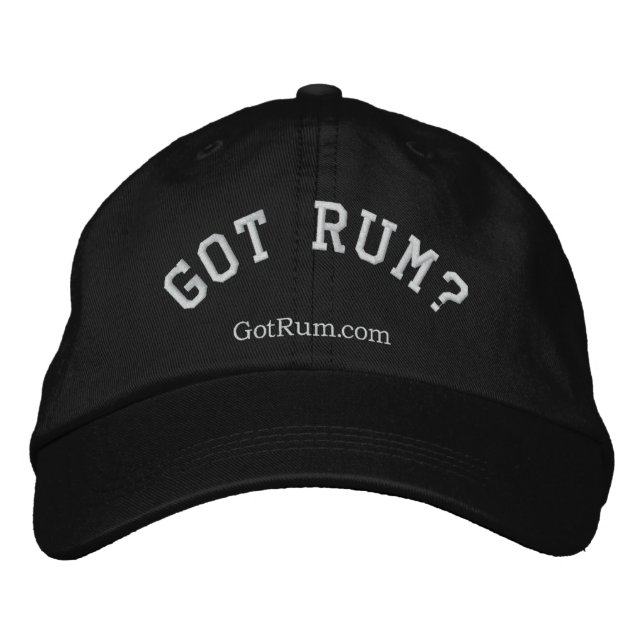 "Got Rum?" Embroidered Cap (Front)