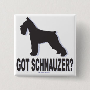 Got Schnauzer? 15 Cm Square Badge
