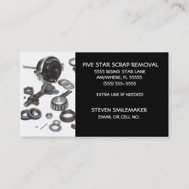 Got Scrap Appliance Scrapper Business Card (Front)