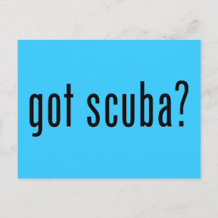 got scuba? postcard