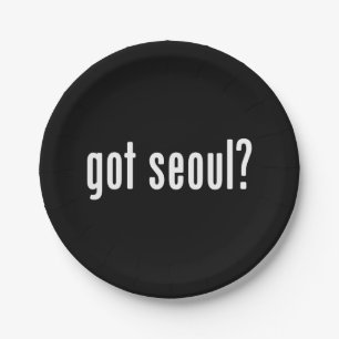 got seoul? paper plate