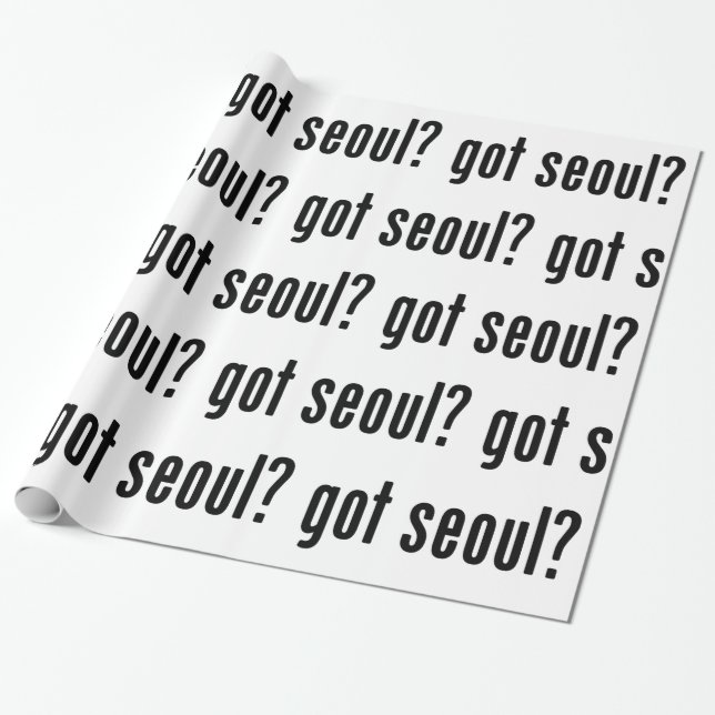 got seoul? wrapping paper (Unrolled)