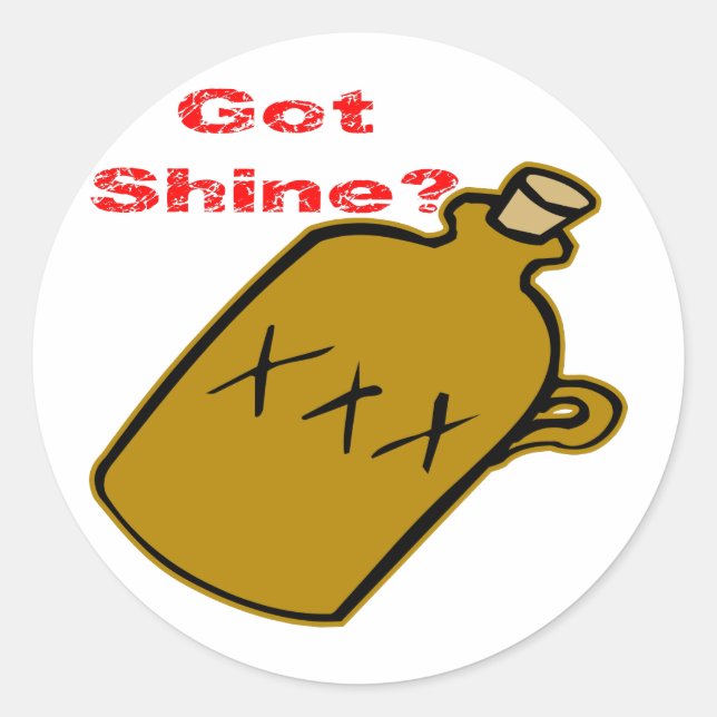 Got Shine? Classic Round Sticker (Front)