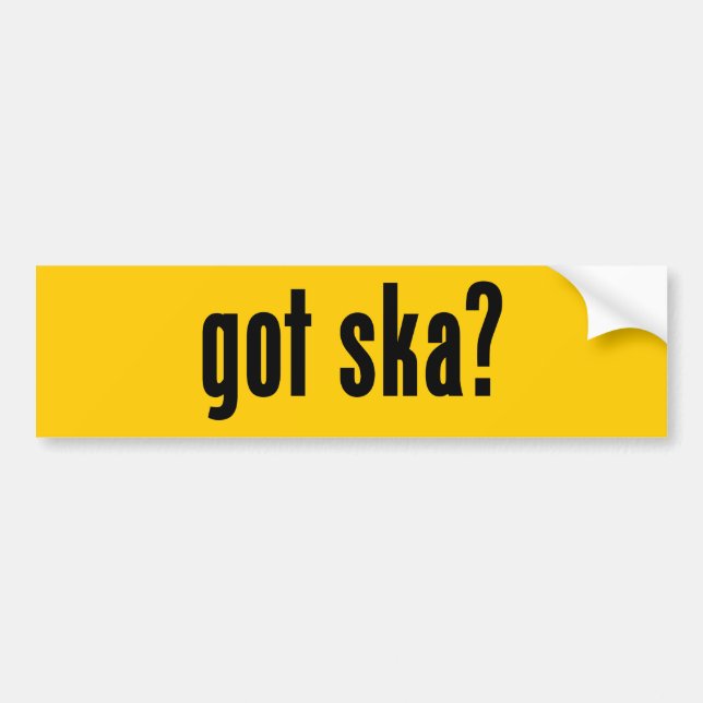 got ska? bumper sticker (Front)