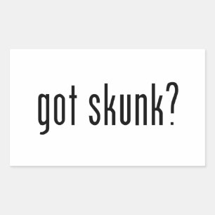 got skunk? rectangular sticker