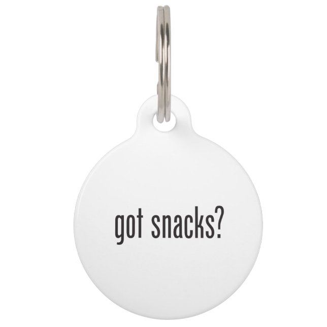 got snacks pet tag (Front)