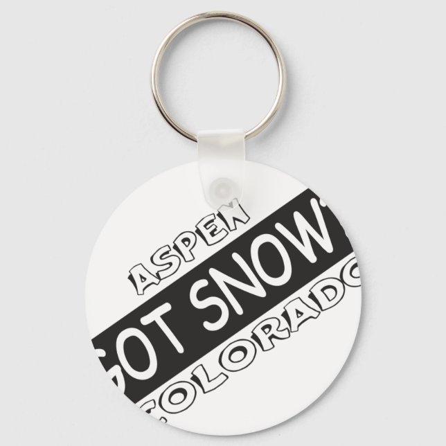 Got Snow - Aspen Key Ring (Front)