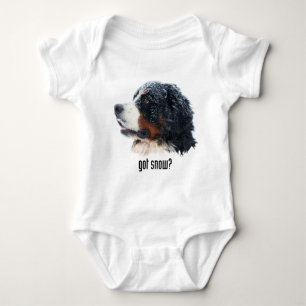 got snow? Bernese Mountain Dog Baby Bodysuit