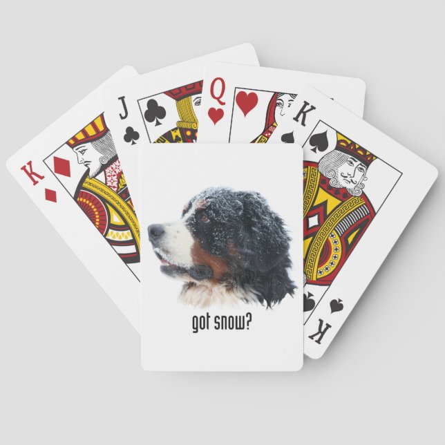 got snow? Bernese Mountain Dog Playing Cards (Back)