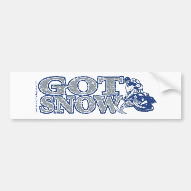 Got-Snow-Bumper-Bluegrey Bumper Sticker (Front)