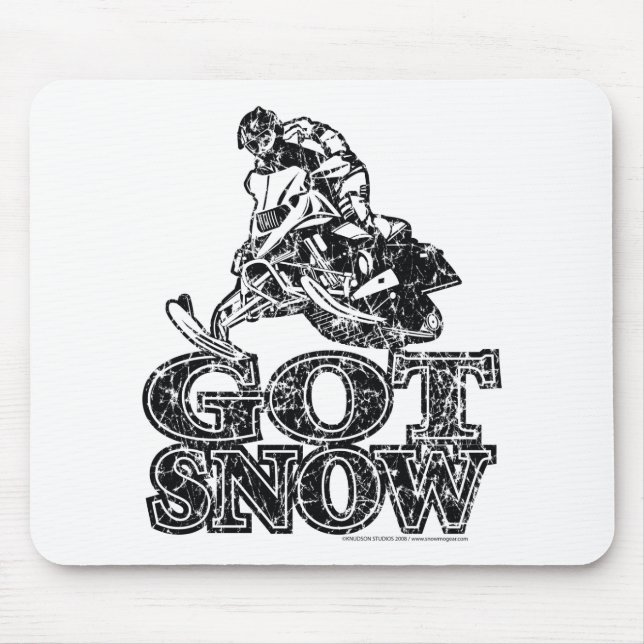 Got-Snow-Distressed Mouse Pad (Front)