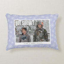 "got snow?" Holiday Pillow - 1 Photo