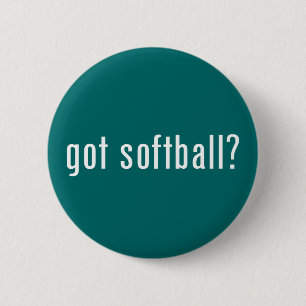 got softball? 6 cm round badge
