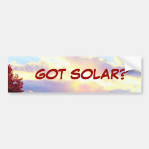 GOT SOLAR? bumpersticker Bumper Sticker