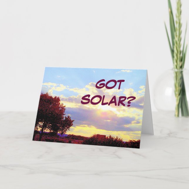GOT SOLAR card (Front)