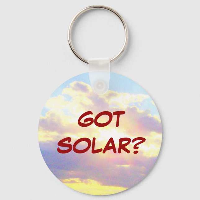 GOT SOLAR? keychain (Front)