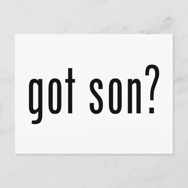 got son? postcard (Front)