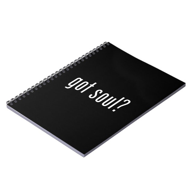 got soul? spiral notebook (Left Side)