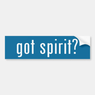 got spirit? bumper sticker