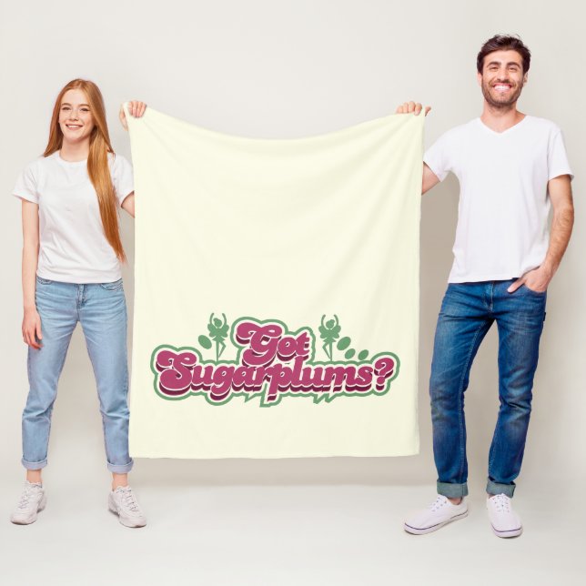 Got Sugarplums Holiday Candy Lover Fleece Blanket (In Situ)